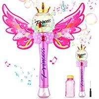 Los mejores  - Ucradle Máquina de Burbujas Máquina Automática Burbujas de Jabon Niños Hadas de Varita Mágica con Luces de Música…